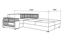 Диван угловой Альтаир, Треви, Мебельмакс, мебель, Долгобродская 17