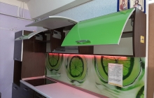 Набор мебели для кухни "Алеся" ПОСТ-3 Зелёный/Мореный дуб