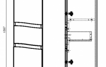 61.34(10) Шкаф 35 Фиджи с ящиком и дверями L/R