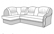 Варианты кроя 2 Угловой диван Лотос, Треви, в рассрочку, под заказ, Мебель макс, мягкая мебель, диваны