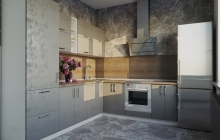 Кухня Модуль 9:  0,6м+2,0х2,4м угловая