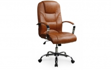 Кресло компьютерное HALMAR NELSON светло-коричневое