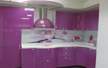 Кухня МДФ крашенный RAL 4008 / Мебельмакс кухни под заказ Кухни,МДФ крашеный,ЗОВ,мебельмакс,мебель