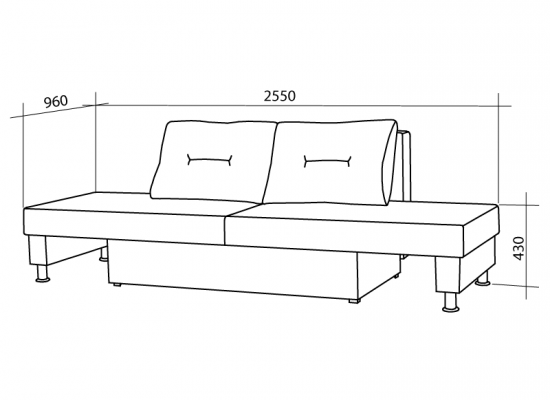 Диван угловой Домино