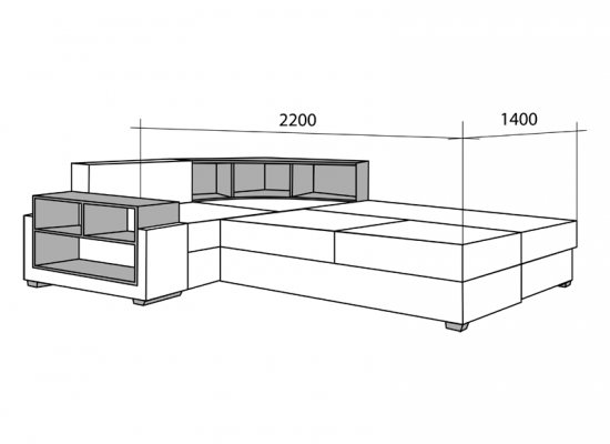 Диван угловой Альтаир, Треви, Мебельмакс, мебель, Долгобродская 17