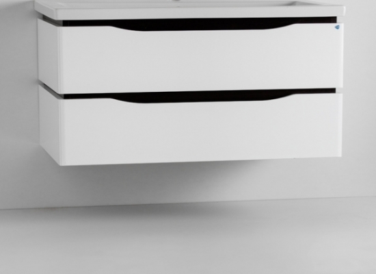 41.26 Тумба под умывальник 100 Латтэ подвесная