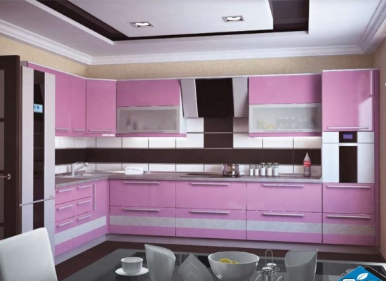 Фасад МДФ крашенный RAL 4003 Глянец