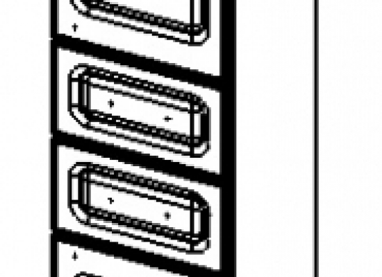 17.11(52) Шкаф 30 Аврора с ящиками правый
