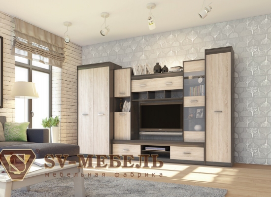 Гостиная "Гамма-19", достойная мебель, под заказ, купить в рассрочку, дешево, недорого, купить качественную мебель, купить красивую мебель,