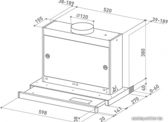 Вытяжка FABER OMNIA GR/X A60