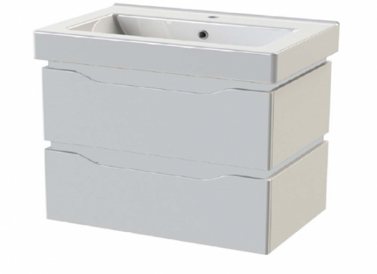 41.30 (1) Тумба под умывальник Латтэ 80 подвесная (TANDEMBOX antaro Blum)