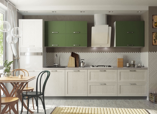 Кухни с фасадами из рамочного МДФ