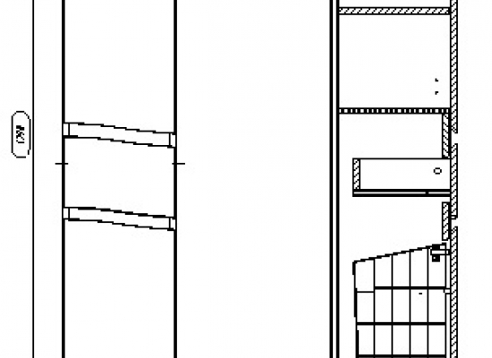 61.12 (9) Шкаф 35 Фиджи с ящиком и корзиной L/R