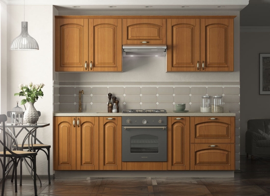 Кухни с фасадами из МДФ, покрытого пленкой ПВХ
