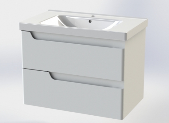 98.05 Тумба под умывальник Милано 80 подвесная