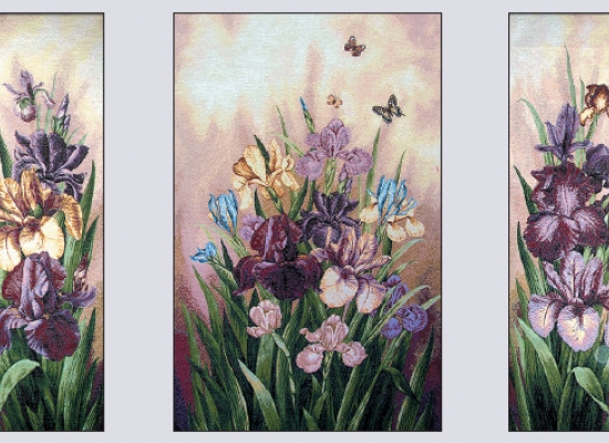 Гобеленовое панно Ирисы