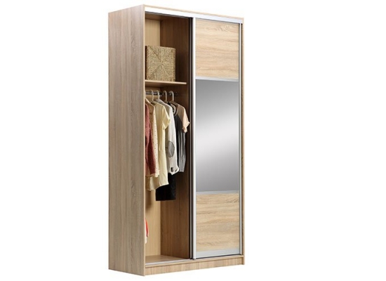 Шкаф купе Престиж 124 см Дуб сонома