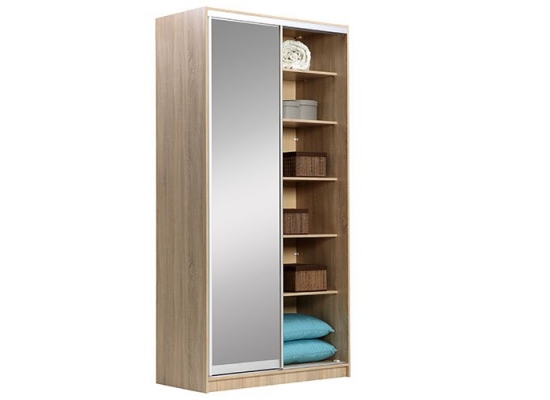 Шкаф купе Стандарт 124 см Дуб сонома
