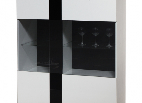 Шкаф с витриной 108.02 Аляска