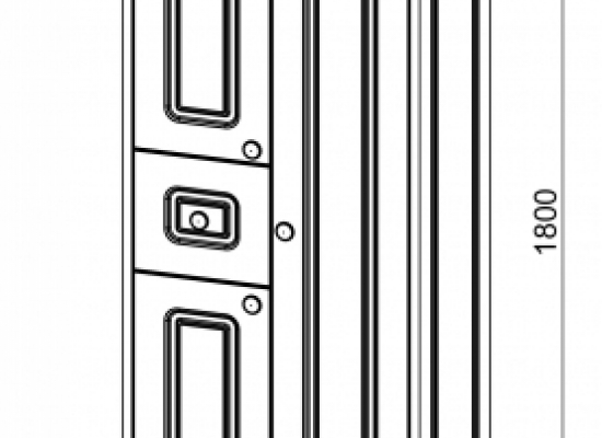 95.11 (3) Шкаф 50 Village с ящиком