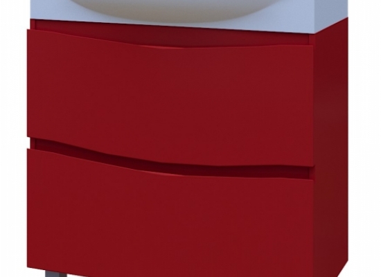 61.02 (10) Тумба под умывальник 85 Фиджи с 2 ящ. напольная