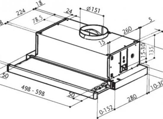 Вытяжка FABER FLEXA GLASS M6 BK A60