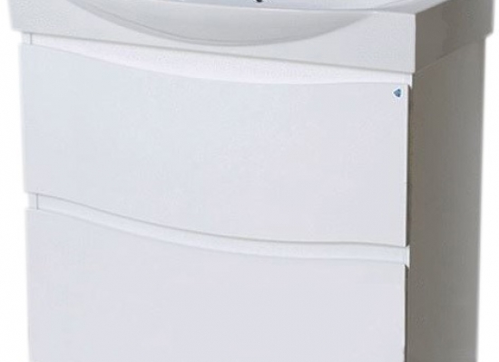 61.14 Тумба под умывальник 85 Фиджи с 2 ящ. напольная (blum)