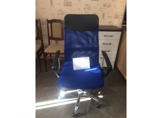 Кресло поворотное ARIA черный+синий