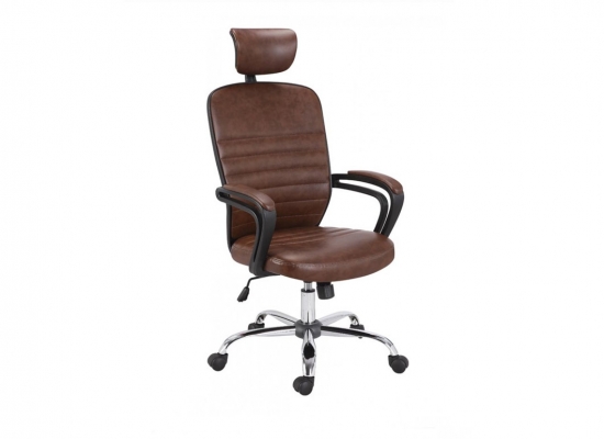 Кресло компьютерное HALMAR MIKAS темно-коричневое
