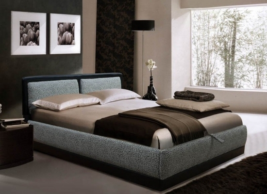 Кровать, Моника, Пуфф, прямая, Мебельмакс, мебель