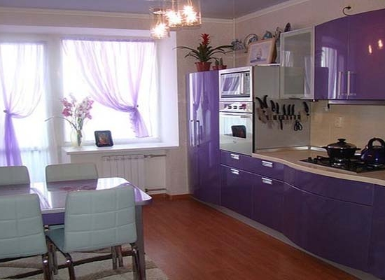 Кухня МДФ крашенный RAL 4005,ЗОВ,мебельмакс,мебель