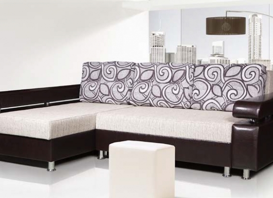 Диван угловой Ретро, Виктория мебель, под заказ, в рассрочку, выбор материала