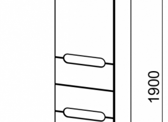 96.11 Пенал 40 ANSI с корзиной
