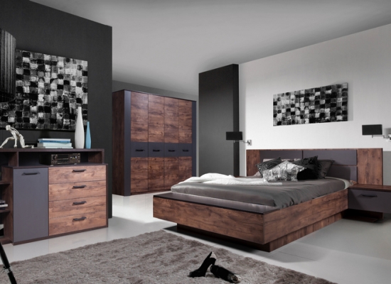 Спальня Вирджиния №2 Таксус/Графит