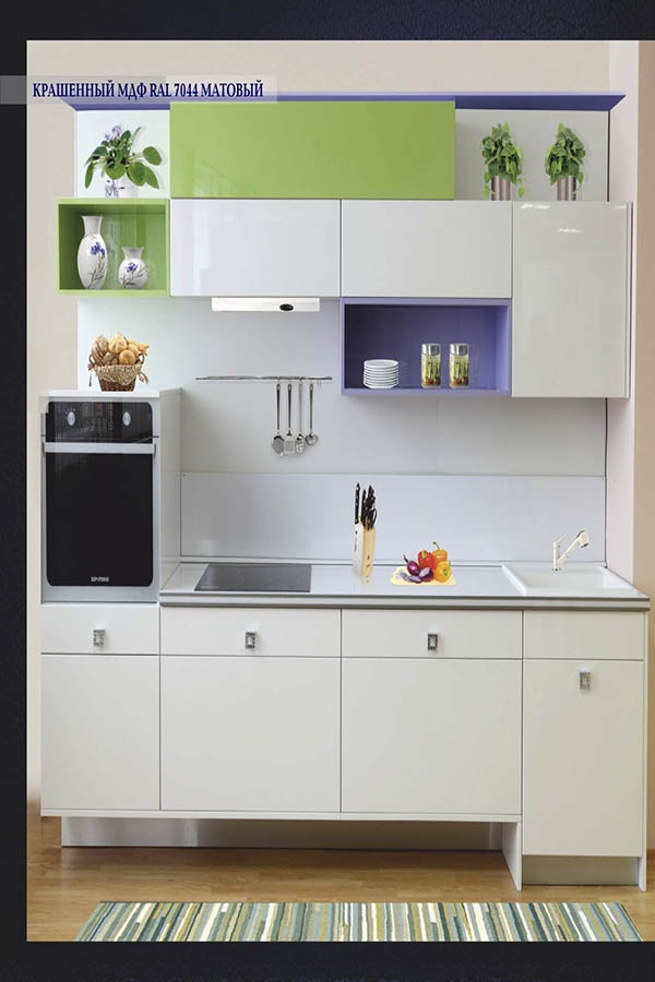 Кухня МДФ крашенный RAL 7044 Матовый | Мебельный магазин "Мебельмакс" в ...